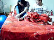 360摄像头精彩监控老公在家和同事偷情骚