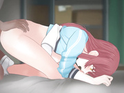 red head doggystyle creampie