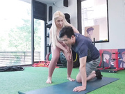 瑜伽老師粉嫩鮑魚噴水