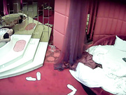 情趣酒店水滴摄像头监控TP大款胖哥和逼毛性感的骚情人按摩浴缸激情啪啪羡慕死屌丝