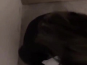 贱人操逼之前主动喝尿提神醒脑一个劲的要求给她射脸上