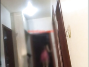 身材火辣的网红穿着性感蕾丝情趣内衣高跟演绎勾引美团外卖小哥一边啪啪一边说脏话