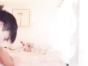 国产TS系列比女人还美的赵恩静与唐佳琪被懵懂小哥轮流操 两妖一男画风很是淫荡