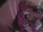 情趣酒店水滴摄像头监控TP年轻情侣开房开始还以为男的是的新手不懂调情对白清晰